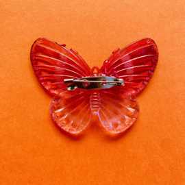 Purple butterfly brooch