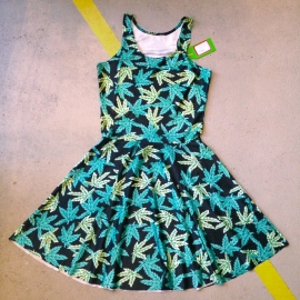 Weed print Skaterdress