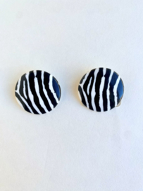 Zebra print clip on