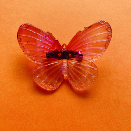Purple butterfly brooch