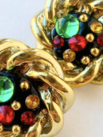 gold vintage clip on