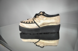Creepers in metallic gold Size 39,5