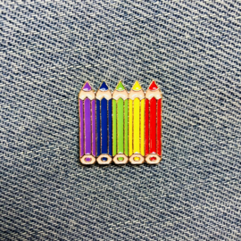 Rainbow Pencil Pin