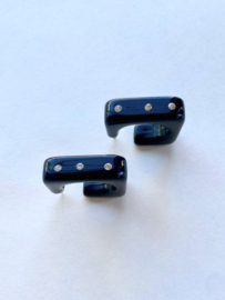 black earrings whit gems
