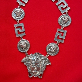 Medusa Silver Short Necklace