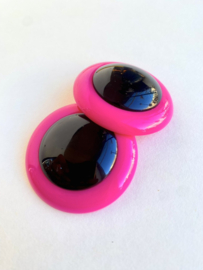 vintage 80s pink earrings