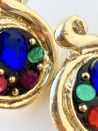 vintage gold 80s clip on