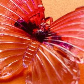 Purple butterfly brooch