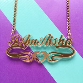 Custom-Made Acrylic Name Necklace