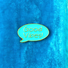 Good Vibes Blue Cloud Pin