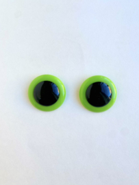 green vintage 80s earrings