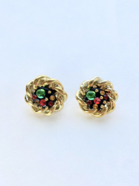 gold vintage clip on