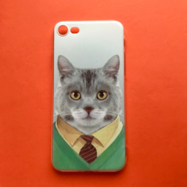 Cat with tie Phonecase
