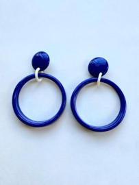 bleu vintage clip on