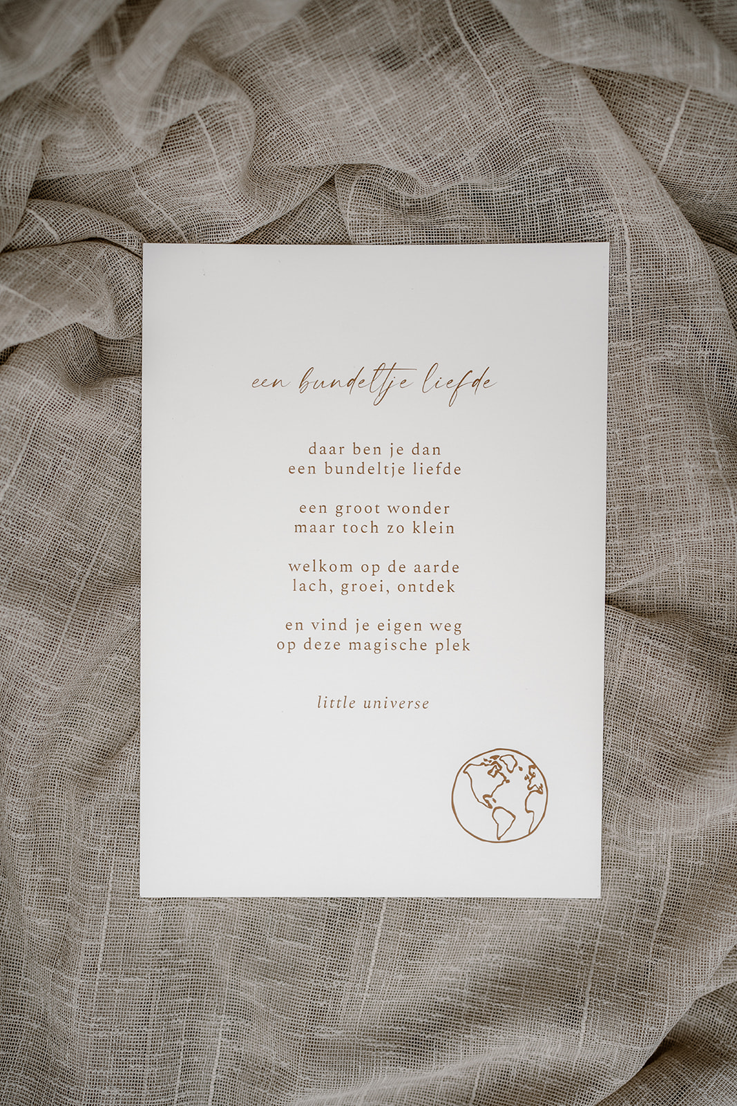 Print A4 'Een bundeltje liefde'