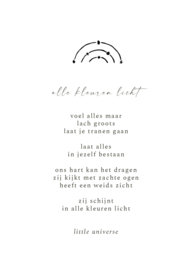 Kaart  'Alle kleuren licht'