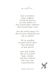 Kaart  'Masker'