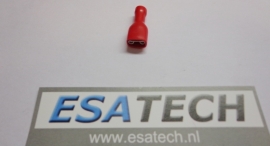 kabelschoen PRR1541,6,3x0,8 mm*rood,volledig geisoleerd,female per 10 st.