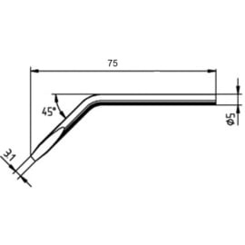 ERSA soldeerstift 0052JD Ø 3,1 mm voor soldeerbout 50S / 50W