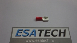 Kabelschoen PRR541 Rood. 6,3-0,8 mm Pvc Red  10 st.