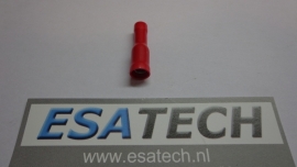 Kabelschoen PRR548, 4 mm* rood, geisoleerd female per 10 st.