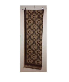 Luxe en heerlijke grote sjaal Zwart of Bruin - met hoefijzer design