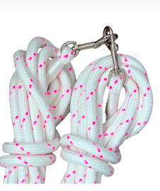 Dubbele lange lijnen 6,5 m -12mm - Roze