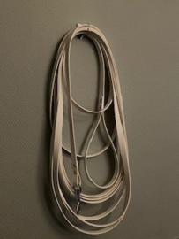Longeerlijn - Coated Webbing - 8,5m. - wit of licht bruin