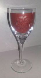 Gegraveerd wijnglas 'Springen'