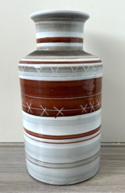 Forse flesvaas witgrijs bruin