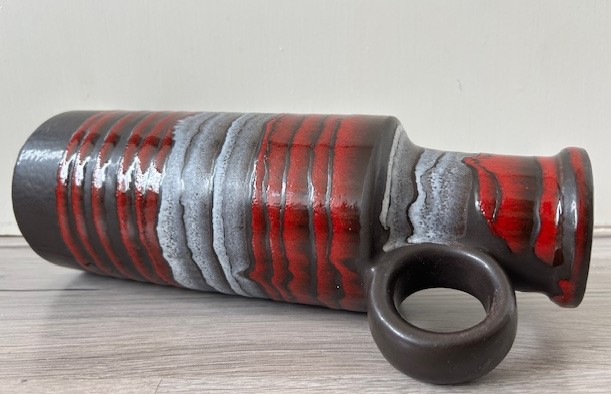 Scheurich vaas 401-28 rood wit