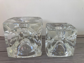 Sklo Union space age kubus kandelaar groot