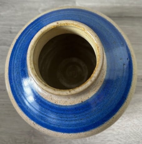 Zaalberg vaas groen blauw