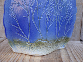 Tenmoku Pottery vaasje blauw