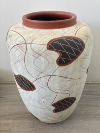 Eiwa sgraffito vaas decor Hawaï