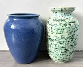 Trio Reuver vaas blauw wit