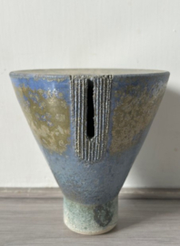 Studio keramiek vaasje met inkeping