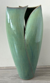 JED Keramiek hoge vaas groen