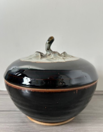 Jan van Vliet dekselpot tenmoku