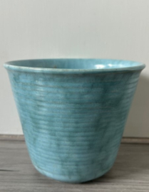 Bloempot geribbeld large lichtgroen
