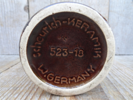 Scheurich vaas 523-18 bruin rood