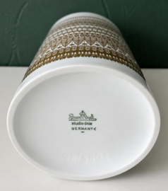 Rosenthal studio-linie vaas porselein wit goud
