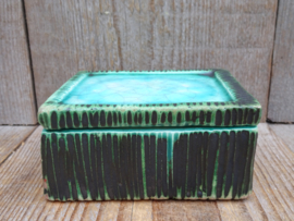 Dekseldoosje groen turquoise