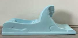 Petrus Regout Sfinx asbak pastelblauw