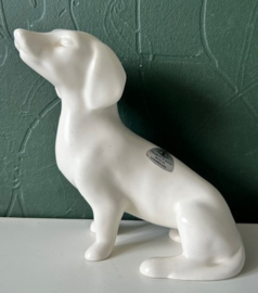 Villeroy & Boch plastiek teckel wit