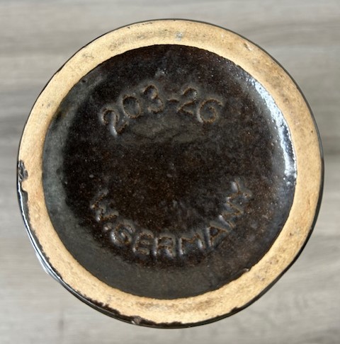 Scheurich vaas 203-26 olijfgroen oker