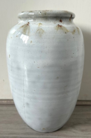 Mobach vaas wit bruin