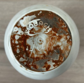 Mobach vaas wit bruin