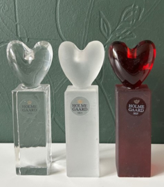 Holmegaard Heart kandelaar rood