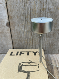 Lifty rvs design kandelaar Sebastiaan Vos